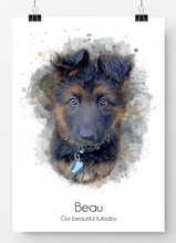 Load image into Gallery viewer, Watercolour Pet Portrait