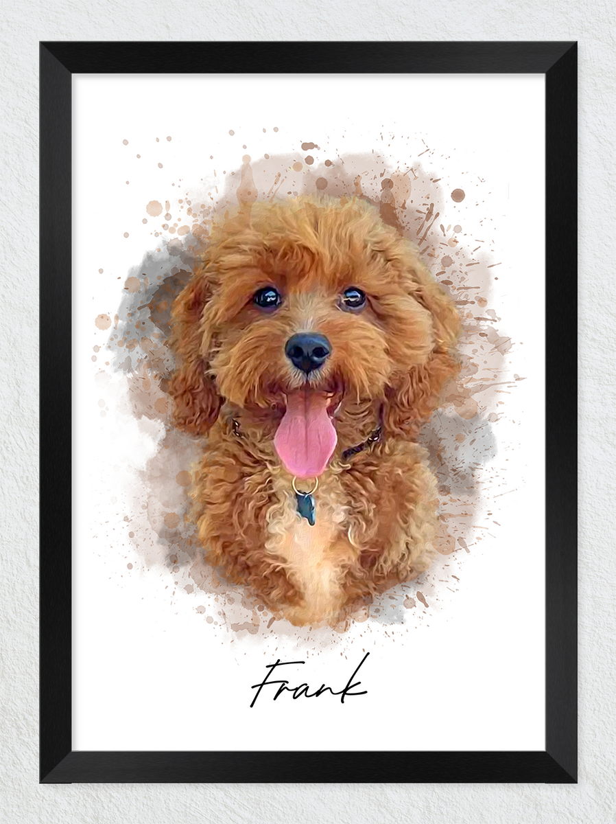 Artistic Watercolour Pet Portraits Paint My Pooch