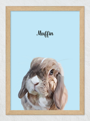 Load image into Gallery viewer, Framed pet portrait
