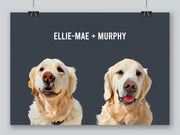 Load image into Gallery viewer, Two-pet portrait