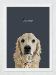 Load image into Gallery viewer, Framed pet portrait
