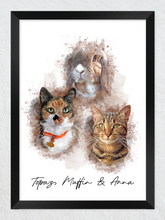 Load image into Gallery viewer, Watercolour Pet Portrait