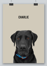 Load image into Gallery viewer, Single pet digital portrait