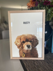 Load image into Gallery viewer, Framed portrait upgrade [A4]
